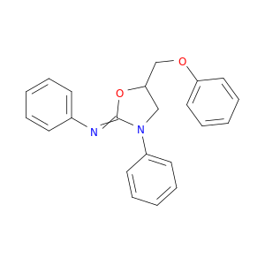 Benzenamine, N-[5-(phenoxymethyl)-3-phenyl-2-oxazolidinylidene]-