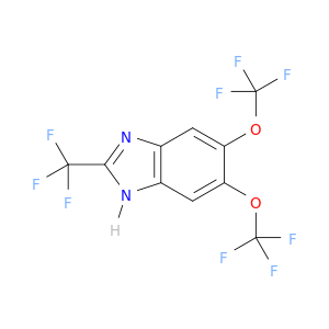 1H-Benzimidazole, 5,6-bis(trifluoromethoxy)-2-(trifluoromethyl)-