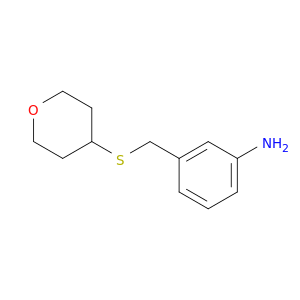 3-[(oxan-4-ylsulfanyl)methyl]aniline