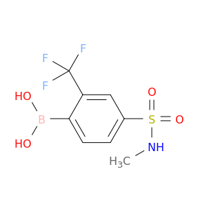 4-(N-甲基氨基磺酰基)-2-三氟甲基苯基硼酸