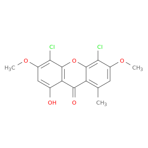 9H-Xanthen-9-one, 4,5-dichloro-1-hydroxy-3,6-dimethoxy-8-methyl-