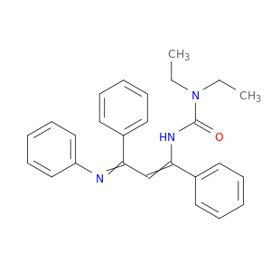 Urea, N'-[1,3-diphenyl-3-(phenylimino)-1-propenyl]-N,N-diethyl-