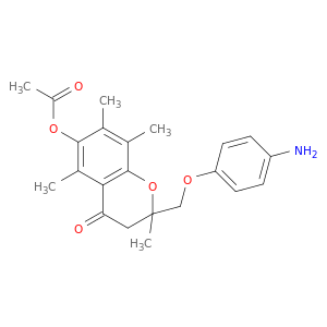2-(4-AMINOPHENOXYMETHYL)-2,5,7,8-TETRAMETHYL-4-OXOCHROMAN-6-YL ACETATE