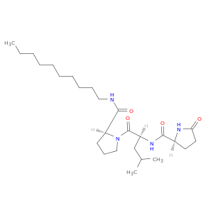 L-Prolinamide, 5-oxo-L-prolyl-L-leucyl-N-decyl-