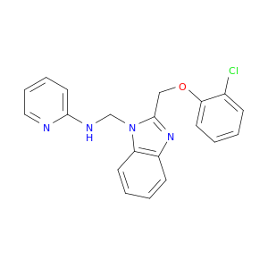 N-[[2-[(2-CHLOROPHENOXY)METHYL]BENZOIMIDAZOL-1-YL]METHYL]PYRIDIN-2-AMINE