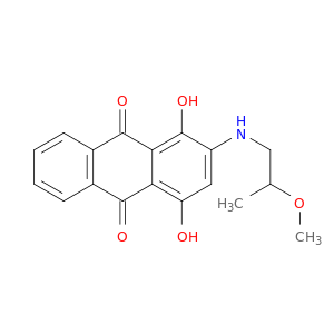 9,10-Anthracenedione, 1,4-dihydroxy-2-[(2-methoxypropyl)amino]-