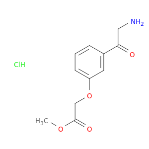 Acetic acid, [3-(aminoacetyl)phenoxy]-, methyl ester, hydrochloride