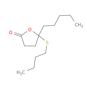 2(3H)-Furanone,5-(butylthio)dihydro-5-pentyl-