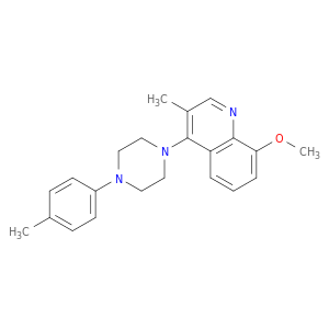 Quinoline, 8-methoxy-3-methyl-4-[4-(4-methylphenyl)-1-piperazinyl]-