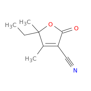 3-Furancarbonitrile, 5-ethyl-2,5-dihydro-4,5-dimethyl-2-oxo-