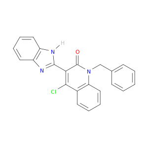 2(1H)-Quinolinone, 3-(1H-benzimidazol-2-yl)-4-chloro-1-(phenylmethyl)-