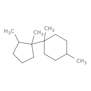 Cyclohexane, 1-(1,2-dimethylcyclopentyl)-1,4-dimethyl-