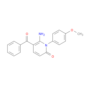 2(1H)-Pyridinone, 6-amino-5-benzoyl-1-(4-methoxyphenyl)-