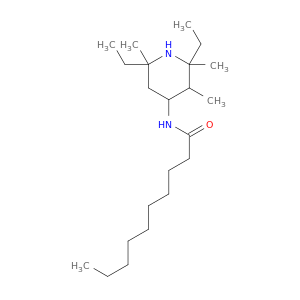 Decanamide, N-(2,6-diethyl-2,3,6-trimethyl-4-piperidinyl)-