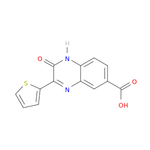 6-Quinoxalinecarboxylic acid, 1,2-dihydro-2-oxo-3-(2-thienyl)-