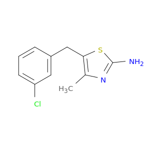 5-[(3-Chlorophenyl)methyl]-4-methyl-1,3-thiazol-2-amine