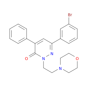 3(2H)-Pyridazinone,6-(3-bromophenyl)-2-[2-(4-morpholinyl)ethyl]-4-phenyl-
