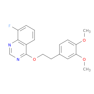 Quinazoline,4-[2-(3,4-dimethoxyphenyl)ethoxy]-8-fluoro-