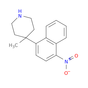 Piperidine, 4-methyl-4-(4-nitro-1-naphthalenyl)-