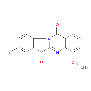 Indolo[2,1-b]quinazoline-6,12-dione, 8-iodo-4-methoxy-