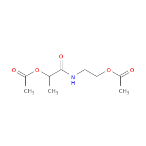 1-{[2-(acetyloxy)ethyl]amino}-1-oxopropan-2-yl acetate