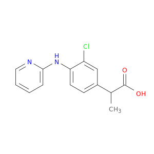 Benzeneacetic acid, 3-chloro-alpha-methyl-4-(2-pyridinylamino)-