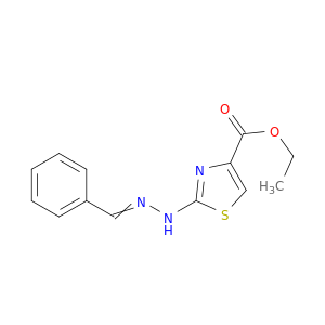 4-Thiazolecarboxylic acid, 2-[(phenylmethylene)hydrazino]-, ethyl ester