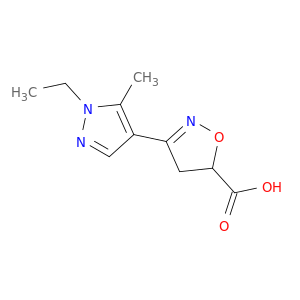 3-(1-乙基-5-甲基-1H-吡唑-4-基)-4,5-二氢-异恶唑-5-羧酸