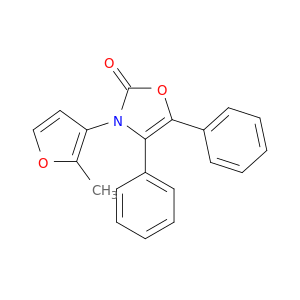 2(3H)-Oxazolone, 3-(2-methyl-3-furanyl)-4,5-diphenyl-