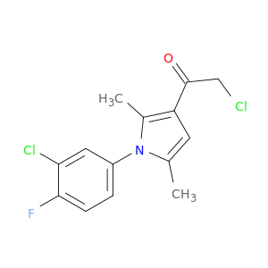 2-氯-1-[1-（3-氯-4-氟苯基）-2,5-二甲基-1H-吡咯-3-基]乙酮