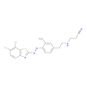 3-[4-[2-(6,7-二氯-2-苯并噻唑基)二亚苯基]乙基氨基]丙二腈