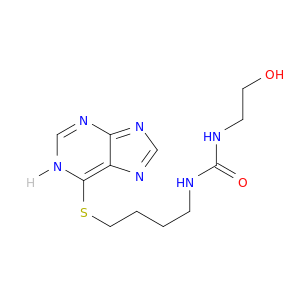 Urea, N-(2-hydroxyethyl)-N'-[4-(1H-purin-6-ylthio)butyl]-