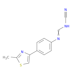 Methanimidamide, N-cyano-N'-[4-(2-methyl-4-thiazolyl)phenyl]-