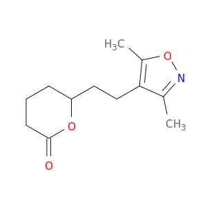 2H-Pyran-2-one, 6-[2-(3,5-dimethyl-4-isoxazolyl)ethyl]tetrahydro-