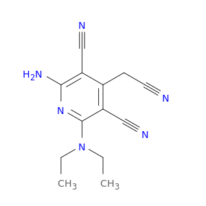 3,5-Pyridinedicarbonitrile, 2-amino-4-(cyanomethyl)-6-(diethylamino)-