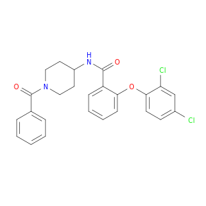 Benzamide, N-(1-benzoyl-4-piperidinyl)-2-(2,4-dichlorophenoxy)-