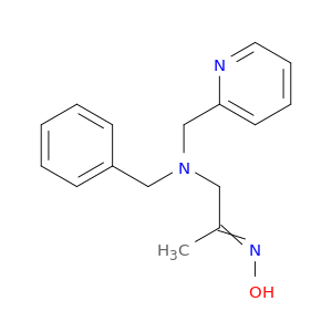 2-Propanone, 1-[(phenylmethyl)(2-pyridinylmethyl)amino]-, oxime