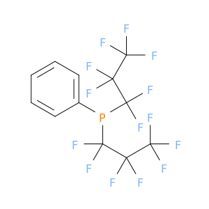 Phosphine, bis(heptafluoropropyl)phenyl-