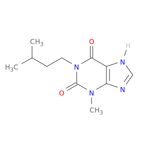 1H-Purine-2,6-dione, 3,7-dihydro-3-methyl-1-(3-methylbutyl)-