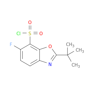 7-Benzoxazolesulfonyl chloride, 2-(1,1-dimethylethyl)-6-fluoro-