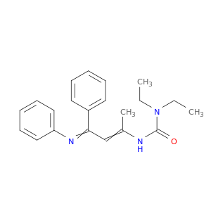 Urea, N,N-diethyl-N'-[1-methyl-3-phenyl-3-(phenylimino)-1-propenyl]-