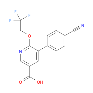 5-(4-Cyanophenyl)-6-(2,2,2-trifluoroethoxy)nicotinic acid