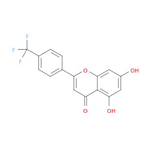 4H-1-Benzopyran-4-one, 5,7-dihydroxy-2-[4-(trifluoromethyl)phenyl]-
