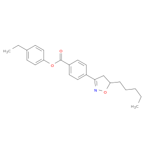 Benzoic acid, 4-(4,5-dihydro-5-pentyl-3-isoxazolyl)-, 4-ethylphenyl ester