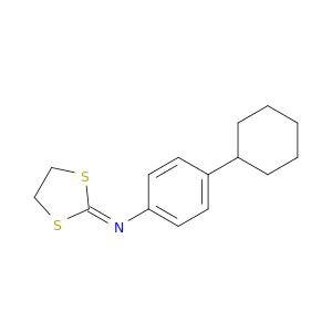 Benzenamine, 4-cyclohexyl-N-1,3-dithiolan-2-ylidene-