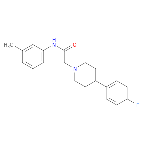 1-Piperidineacetamide, 4-(4-fluorophenyl)-N-(3-methylphenyl)-
