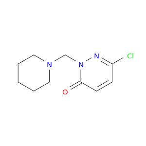 3(2H)-Pyridazinone, 6-chloro-2-(1-piperidinylmethyl)-
