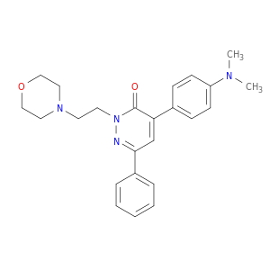 3(2H)-Pyridazinone,4-[4-(dimethylamino)phenyl]-2-[2-(4-morpholinyl)ethyl]-6-phenyl-