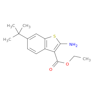 2-氨基-6-叔丁基-苯并噻吩-3-羧酸乙酯