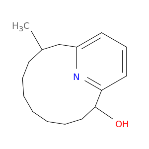 10-methyl-16-azabicyclo[10.3.1]hexadeca-1(16),12,14-trien-2-ol